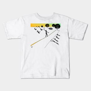 How to live - in balance / black Kids T-Shirt